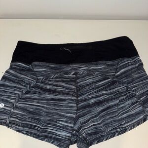 Women's Black and Gray Shorts
